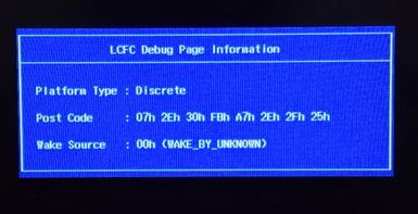 win10 筆記本開(kāi)機(jī)：LCFC Debug Page Information 該怎么辦？