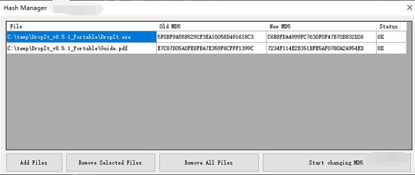 Hash Manager免費(fèi)下載_Hash Manager（批量修改哈希值MD5）v1.1綠色版