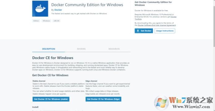 Win10下安裝Docker和配置教程