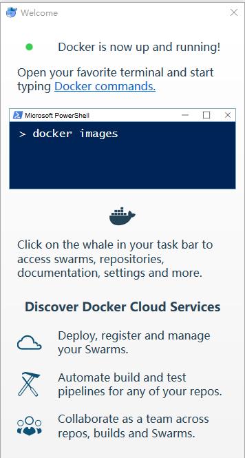 Win10下安裝Docker和配置教程