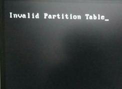 電腦開機invalid partition table快速解決法