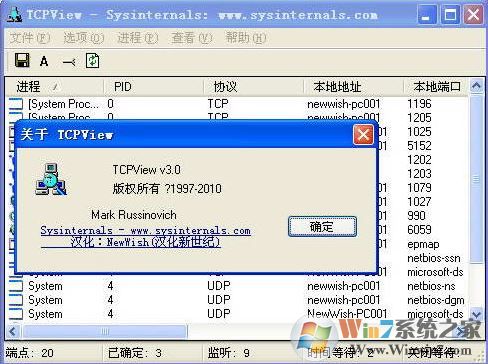 tcpview下載_TcpView（端口查看器）v3.05 漢化版