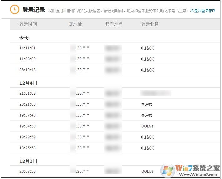 QQ登陸記錄查詢方法,怎么查QQ登錄過的地點(diǎn)和時(shí)間！