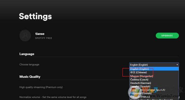 spotify怎么設(shè)置中文?分享spotify英文該中文的方法