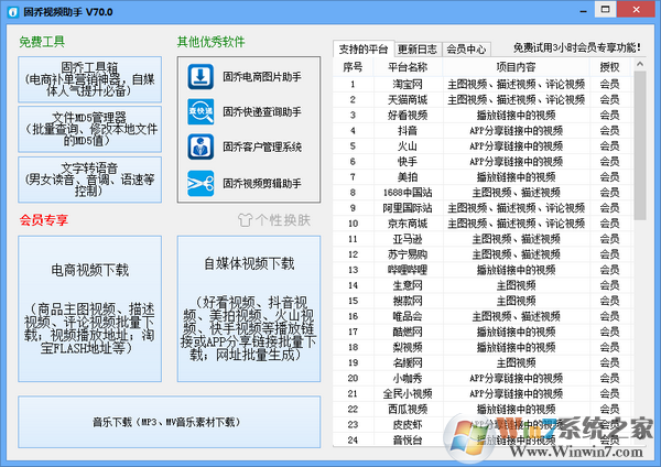 固喬視頻助手破解版下載(下載商品視頻,短視頻) v78.0VIP免費(fèi)版