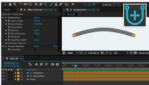 RubberHose插件下載_AE動畫腳本（RubberHose）綠色漢化版