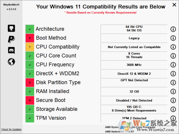 Win11配置檢測工具