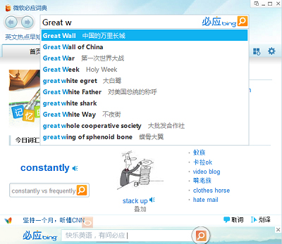 必應(yīng)詞典
