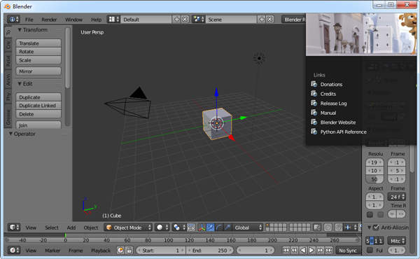 Blender(3D建模軟件) V2.76