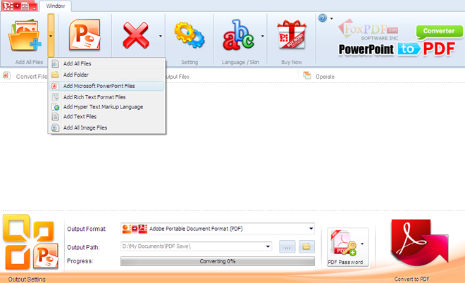 FoxPDF PPT to PDF Converter