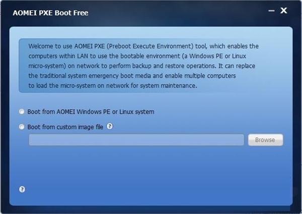 AOMEI PXE Boot Free