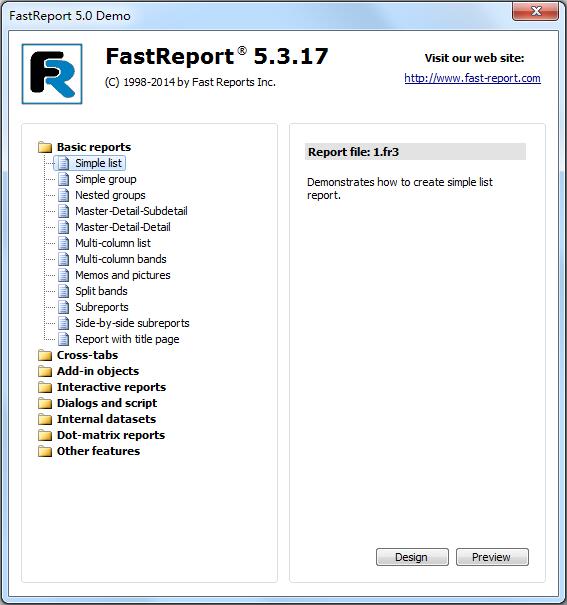 FastReport(報表控件)