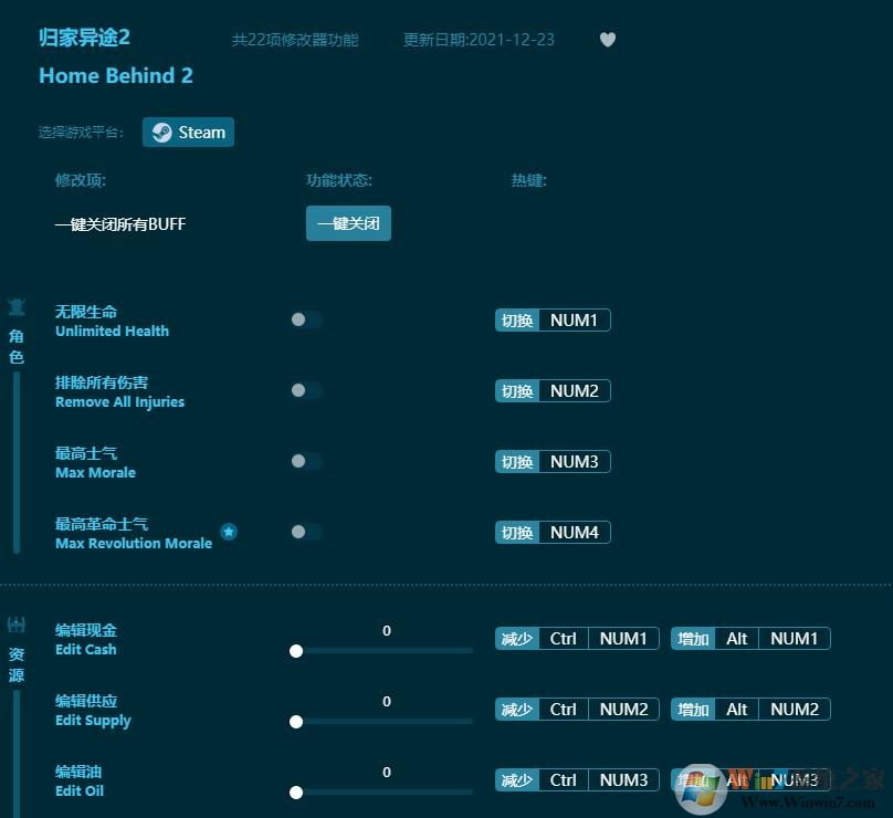 歸家異途2二十二項修改器 v1.0.0