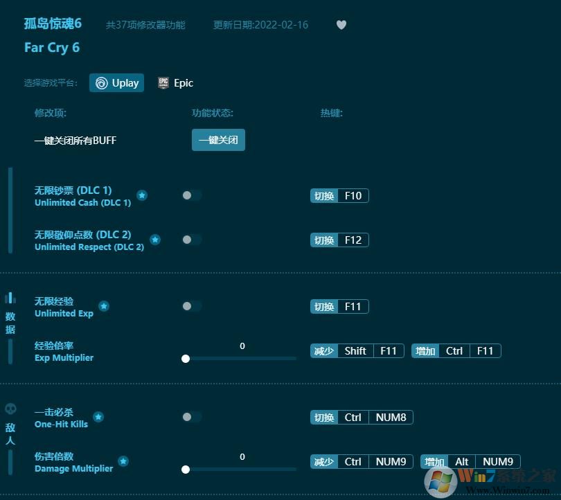 孤島驚魂6三十七項修改器