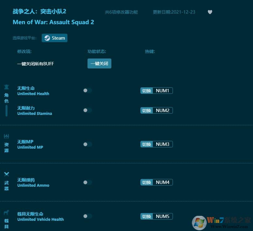 戰(zhàn)爭之人突擊小隊2六項修改器 v1.8.42