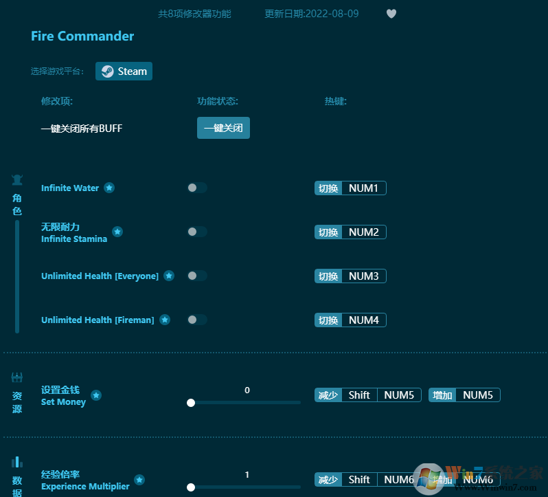 生死悍將八項(xiàng)修改器 v2022.8最新版