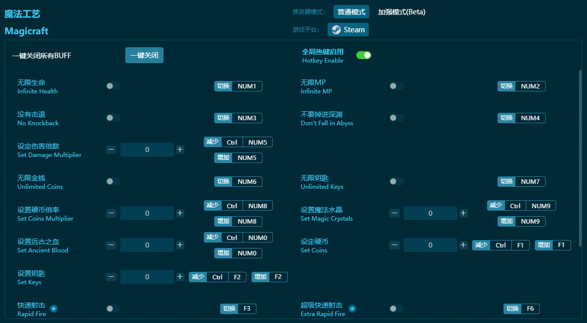 魔法工藝十九項(xiàng)修改器 v2024最新版