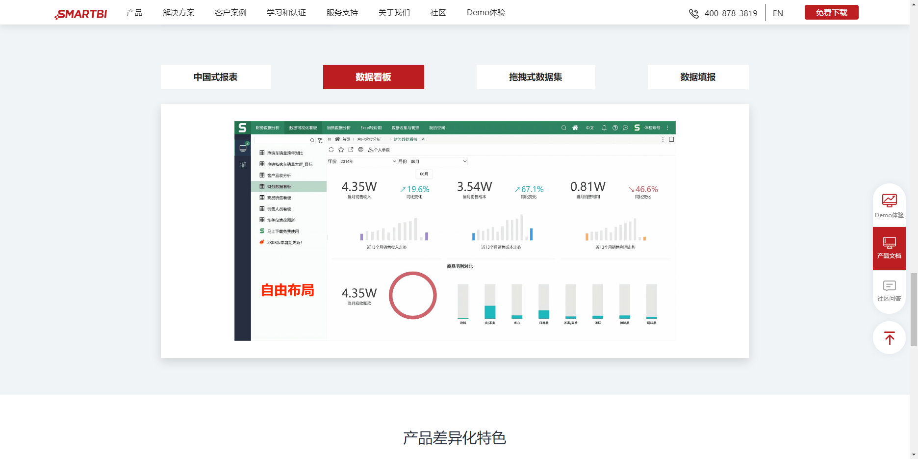 Smartbi電子表格