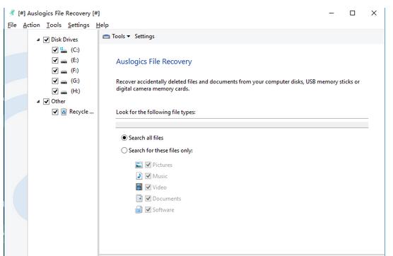 Auslogics File Recovery個人版