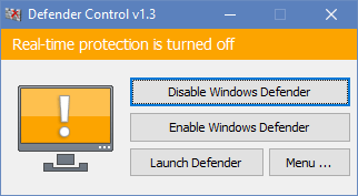 Defender Control(Windows Defender徹底禁用小工具)電腦版