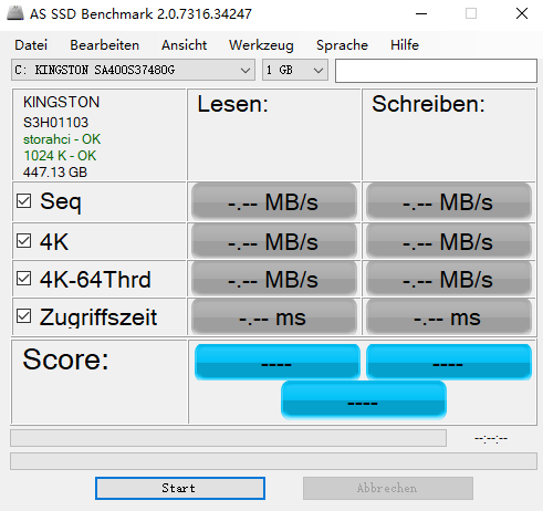 AS SSD Benchmark漢語版