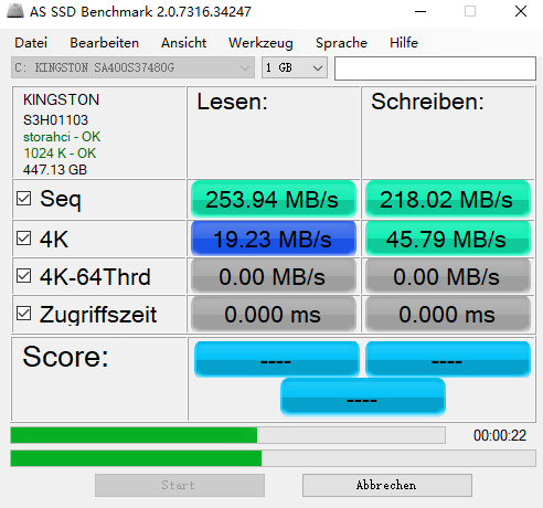 AS SSD Benchmark漢語版