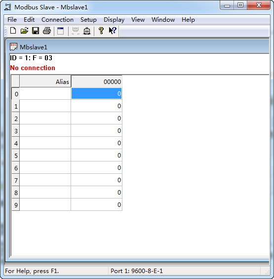 Modbus Slave標(biāo)準(zhǔn)版